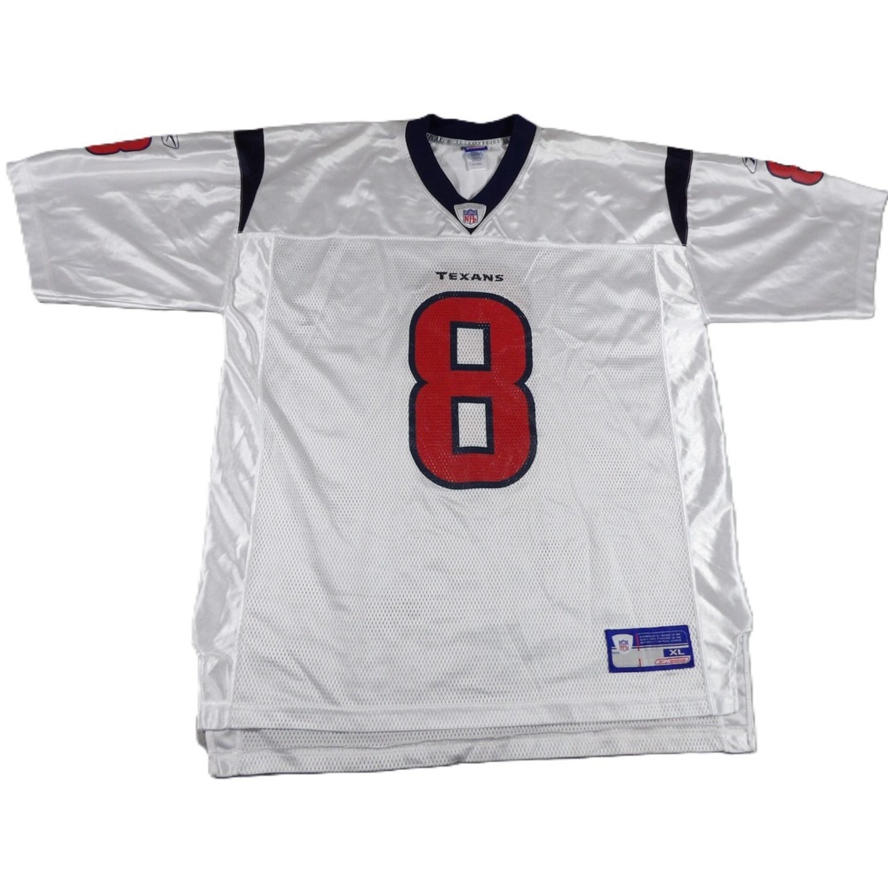 VTG Reebok Houston Texans David Carr 8 Football Jersey NFL Equipment Men XL 90s